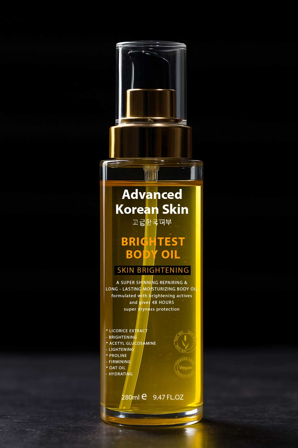 Advanced Korean Skin Brightest Body Oil 250ml